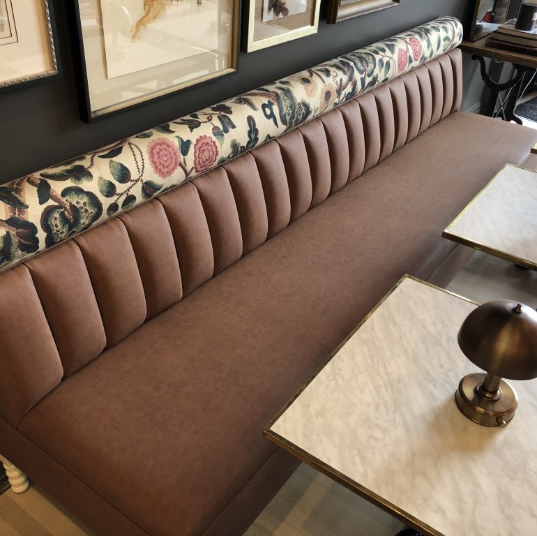 Custom Banquette Designed by Park & Oak