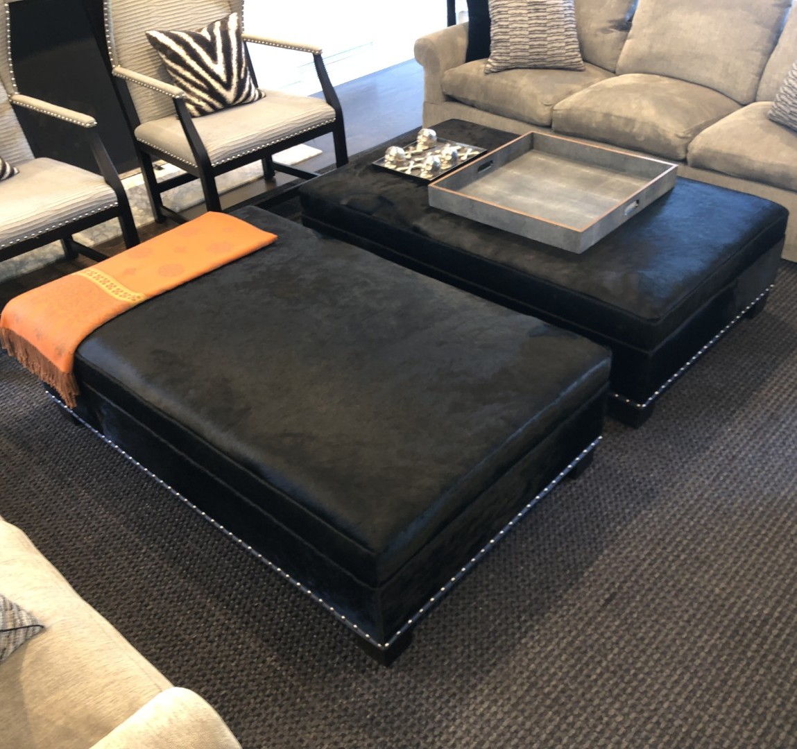 Custom Ottomans Designed by Stephanie Wohlner Interiors Custom Ottomans Designed by Stephanie Wohlner Interiors