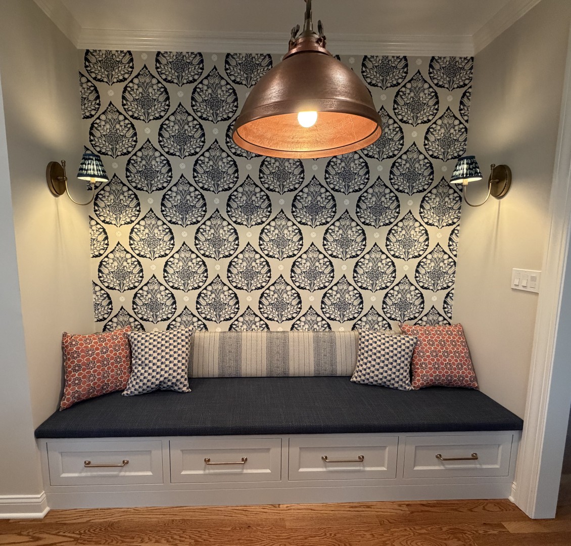 Custom Banquette Cushion & Pillows