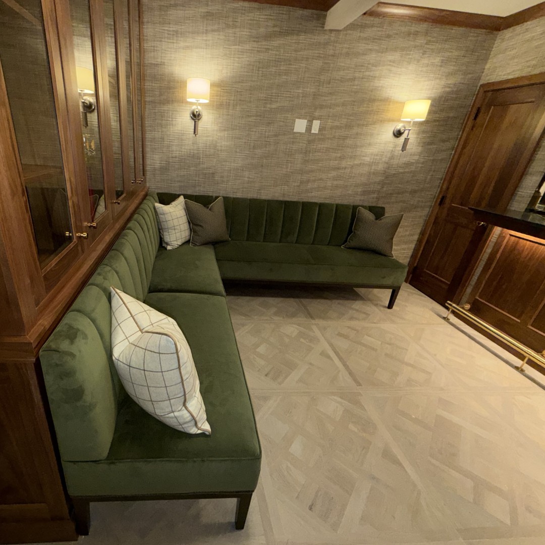 Custom Banquette Designed by James Thomas Interiors