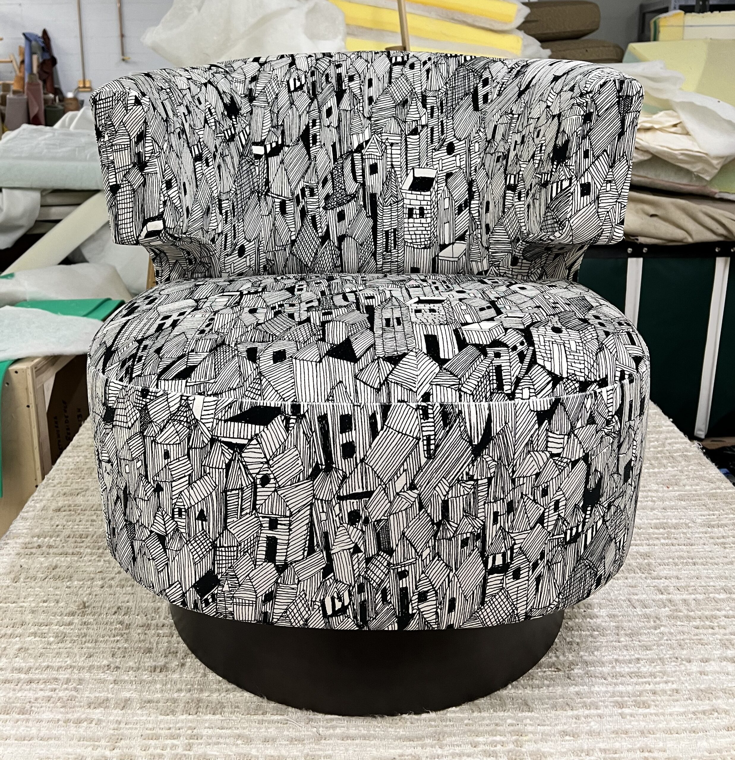 Reupholstered Chair Designed by Inventive Interiors
